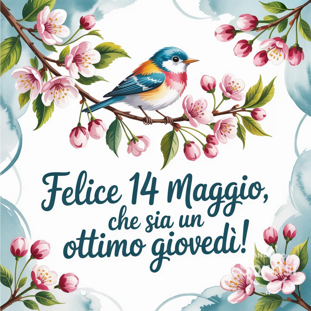 Felice 14 maggio, che sia un ottimo giovedì!
