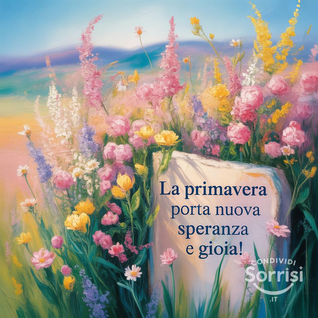 La primavera porta nuova speranza e gioia!