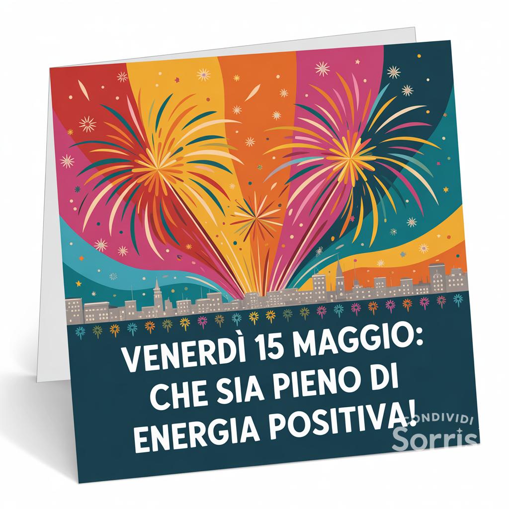 Venerdì 15 Maggio: che sia pieno di energia positiva!