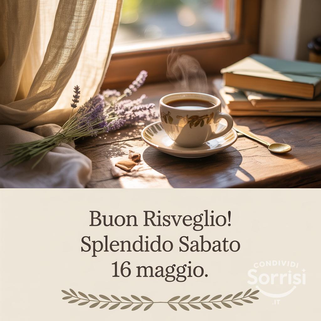Buon risveglio! Splendido Sabato 16 Maggio.