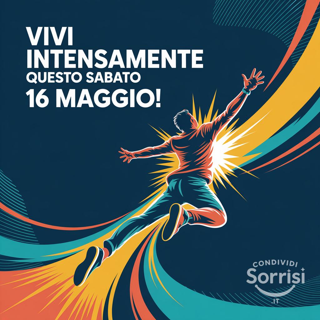 Vivi intensamente questo Sabato 16 Maggio!