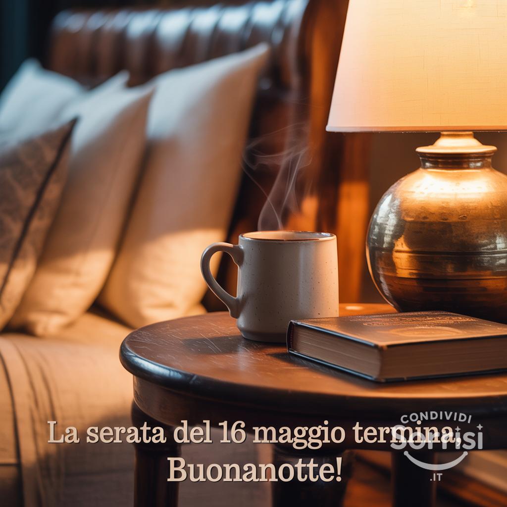 La serata del 16 maggio  termina, buonanotte!