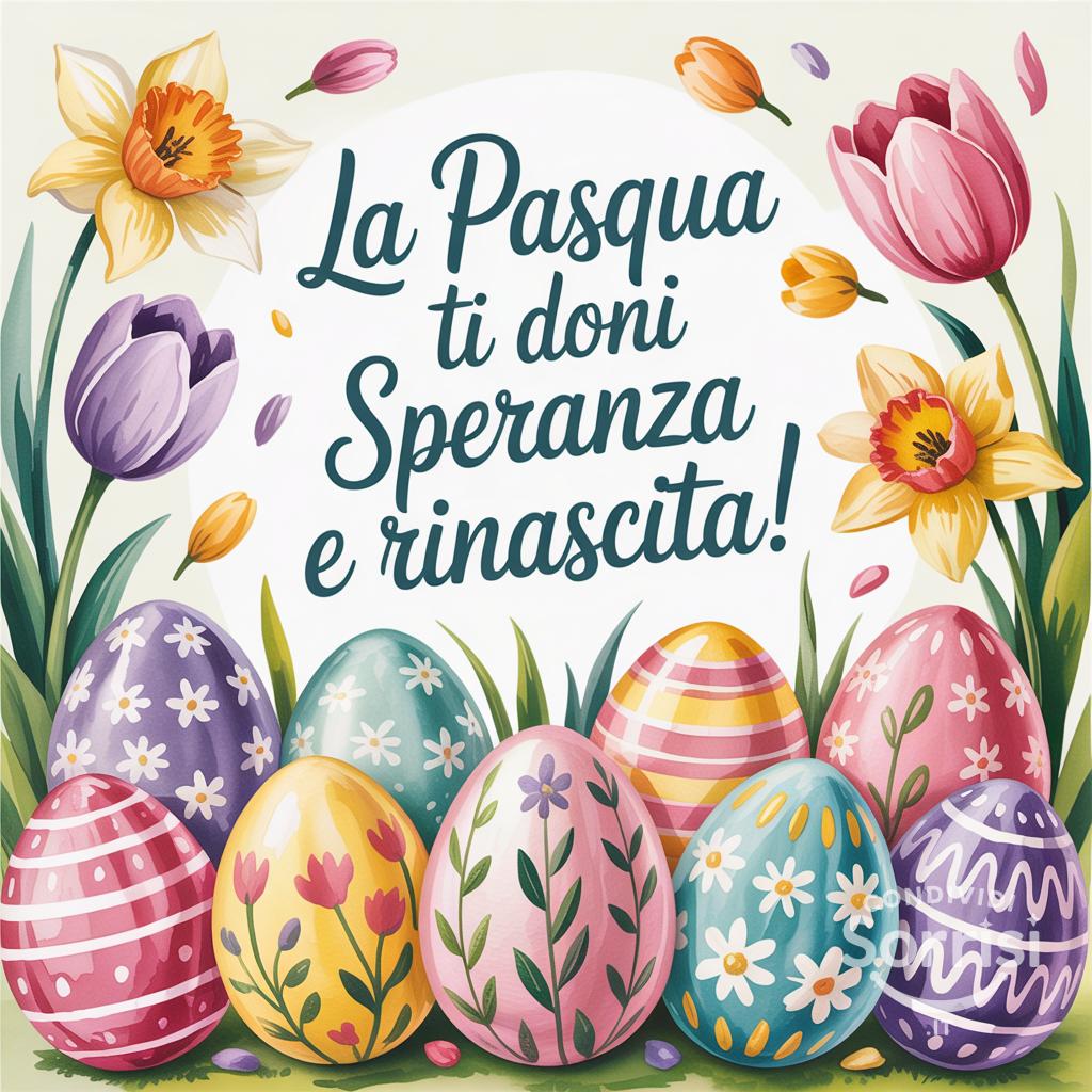 La Pasqua ti doni speranza e rinascita!