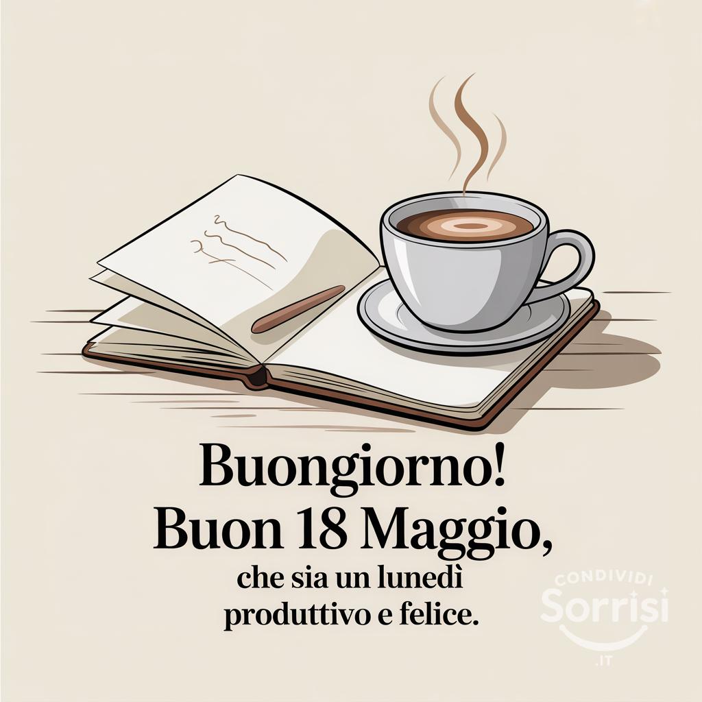 Buongiorno! Buon 18 Maggio, che sia un lunedì produttivo e felice.