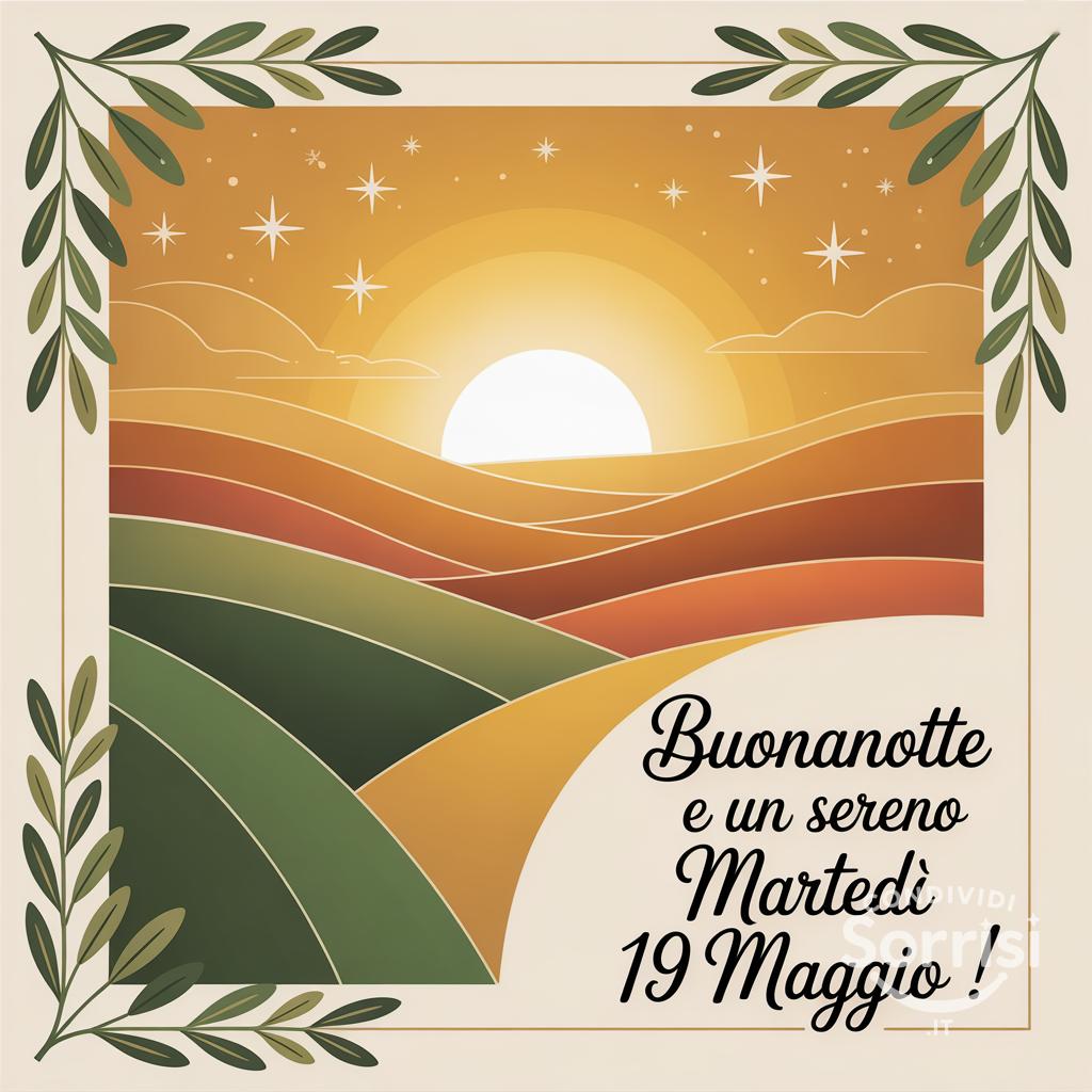 Buonanotte e un sereno martedì 19 maggio !