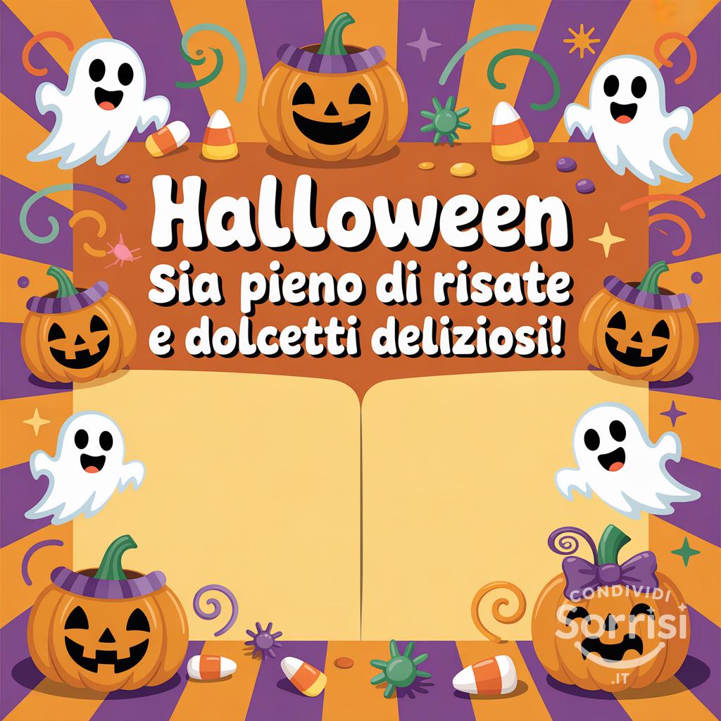 Halloween sia pieno di risate e dolcetti deliziosi!