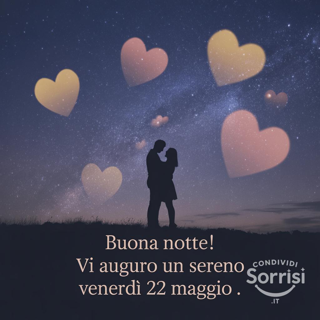 Buona notte! Vi auguro un sereno venerdì 22 maggio .