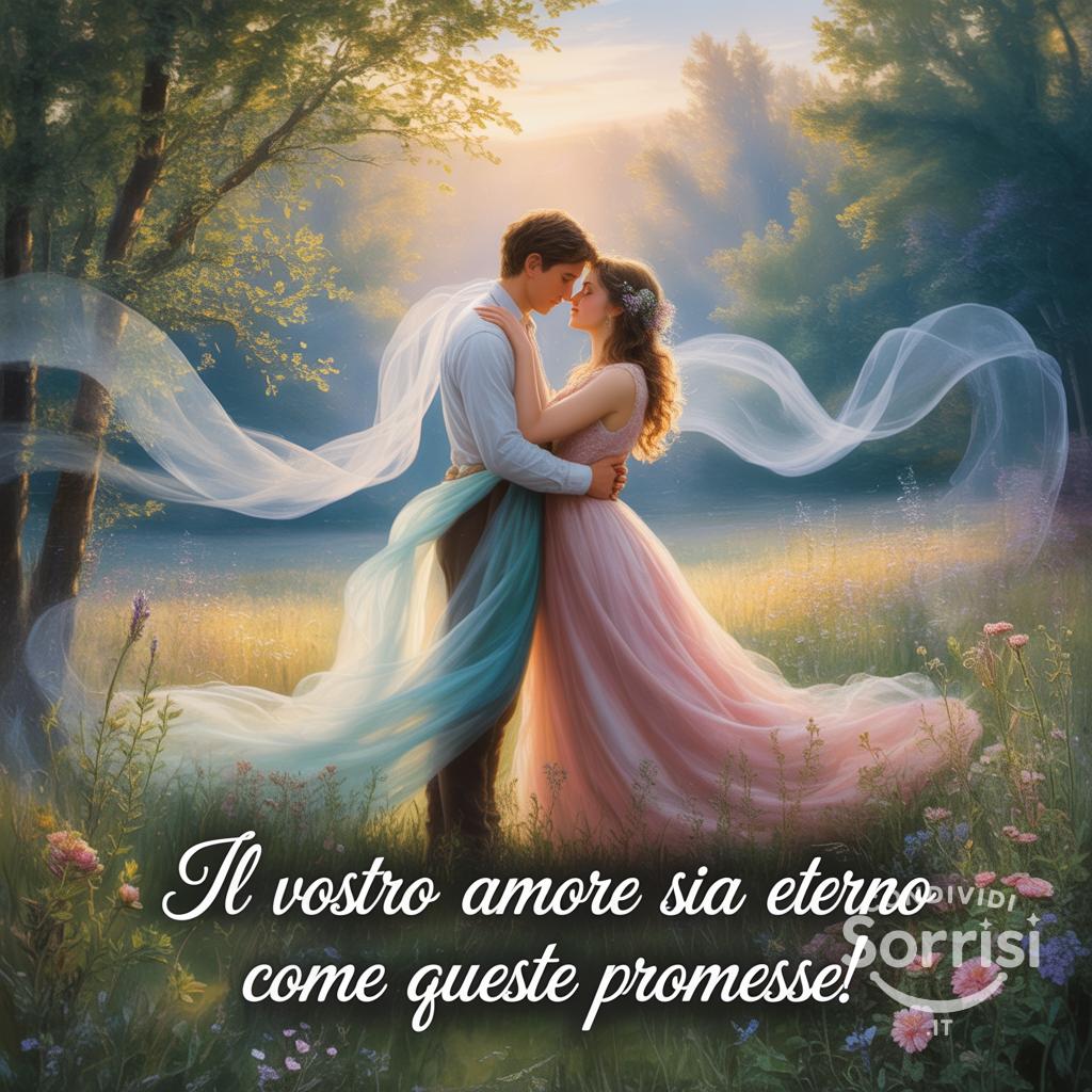 Il vostro amore sia eterno come queste promesse!
