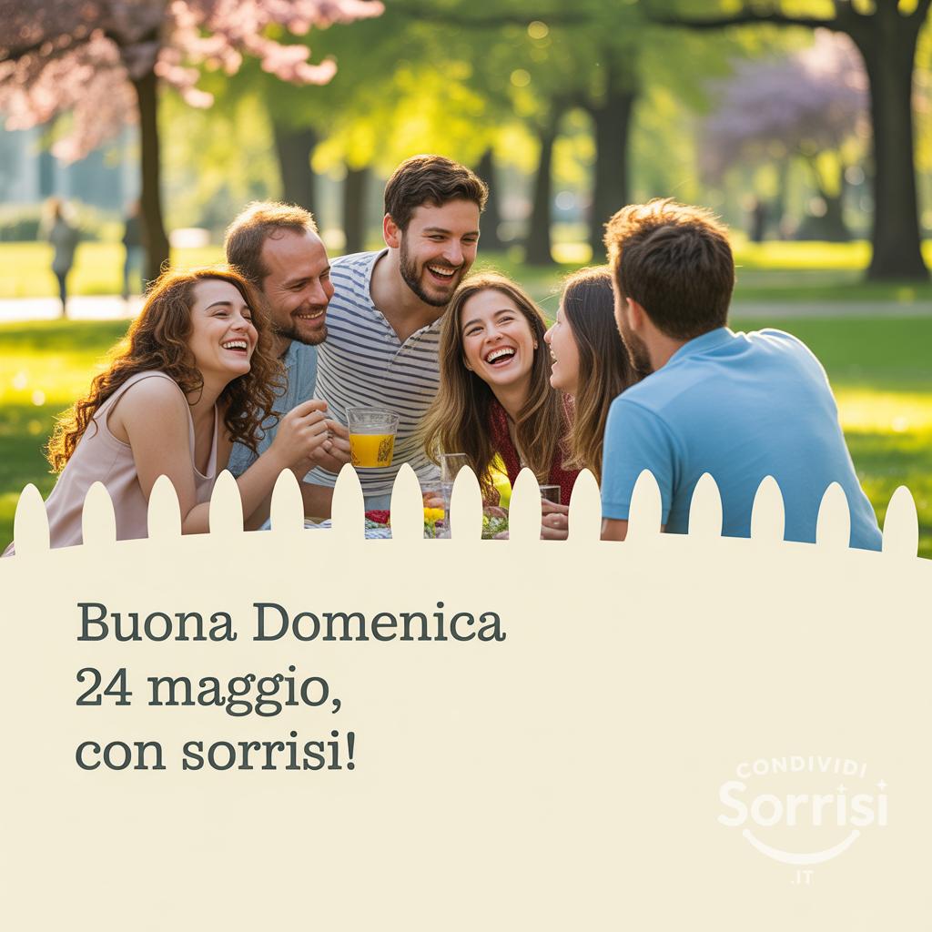 Buona Domenica 24 Maggio, con sorrisi!