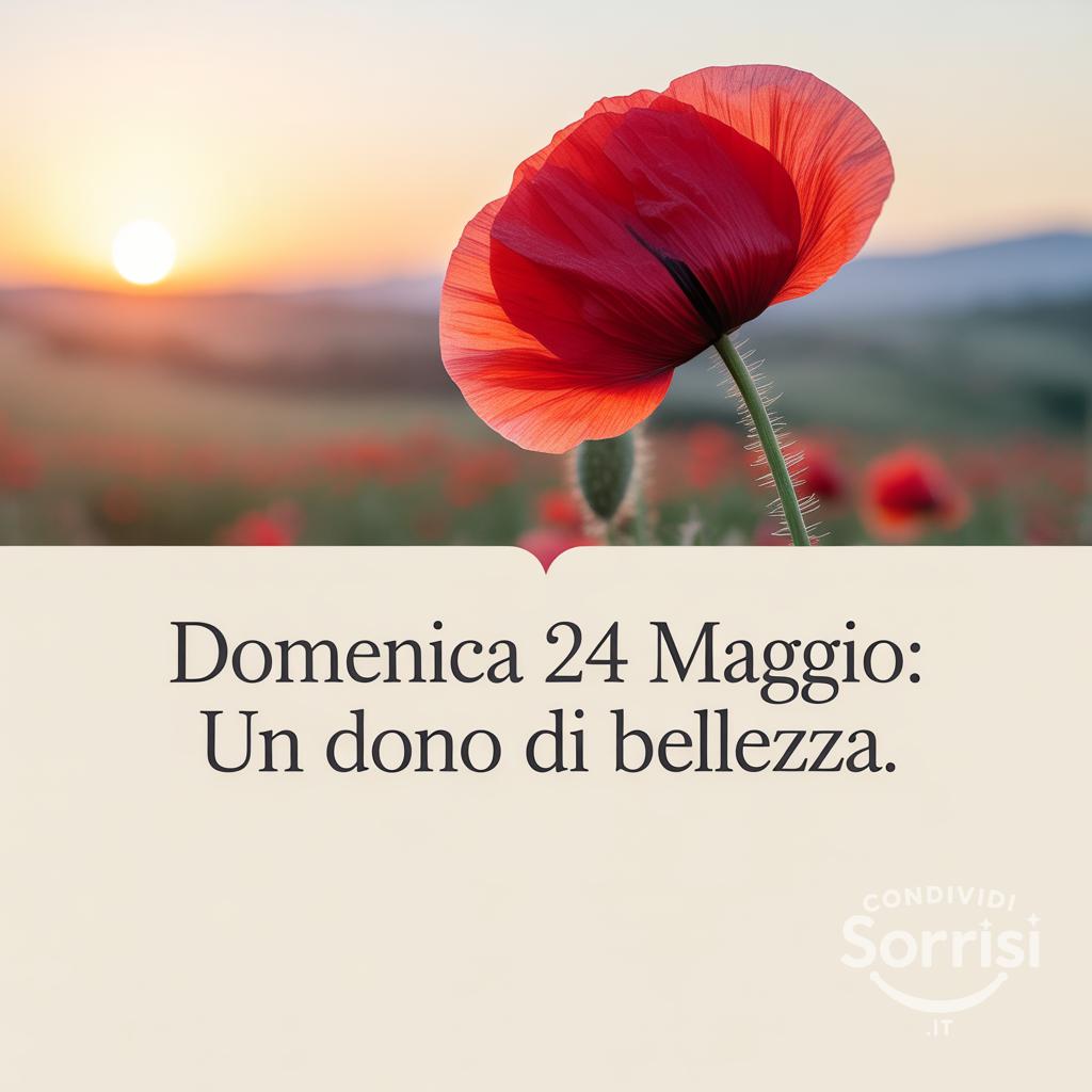 Domenica 24 Maggio: un dono di bellezza.