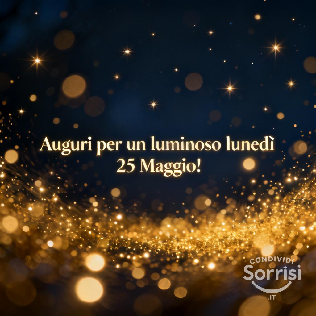 Auguri per un luminoso lunedì 25 Maggio!