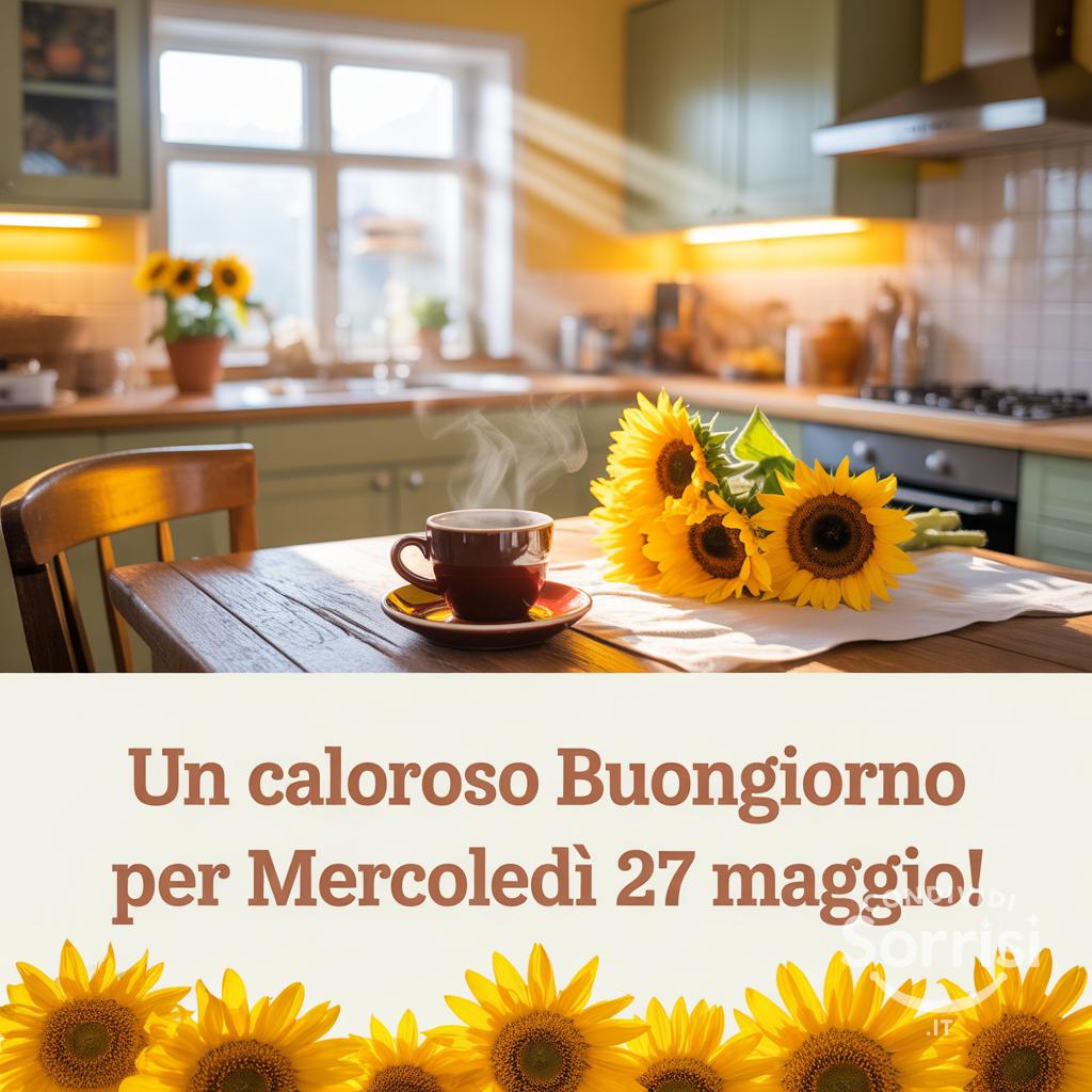 Un caloroso buongiorno per Mercoledì 27 Maggio!