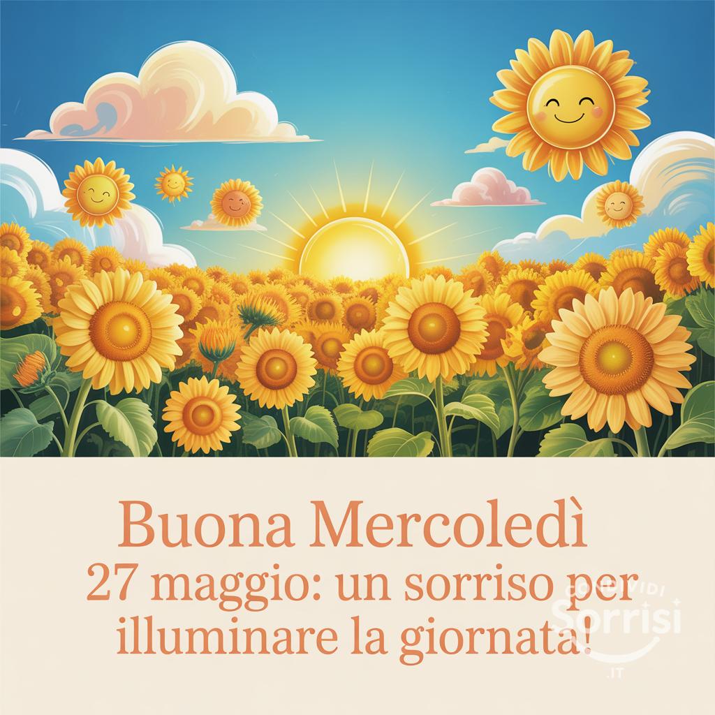 Buona Mercoledì 27 Maggio: un sorriso per illuminare la giornata!