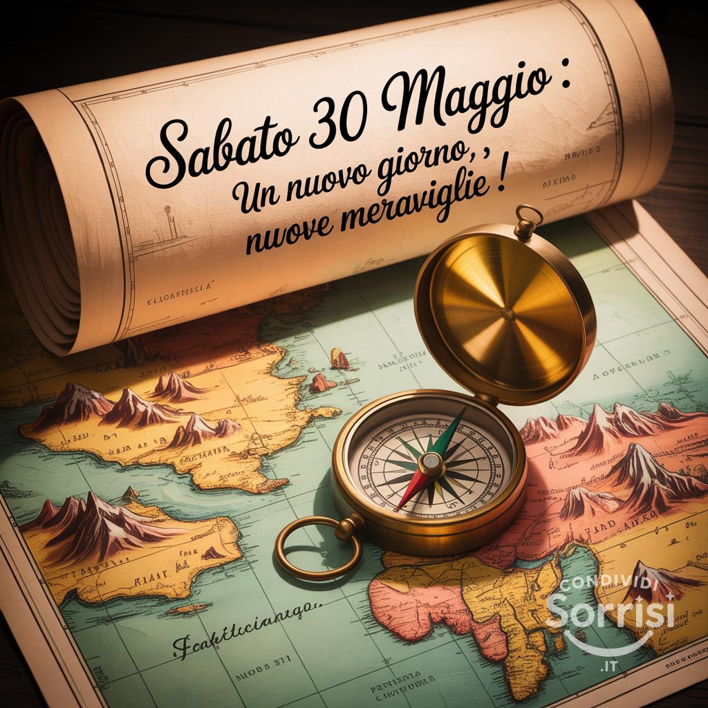 Sabato 30 Maggio : un nuovo giorno, nuove meraviglie!