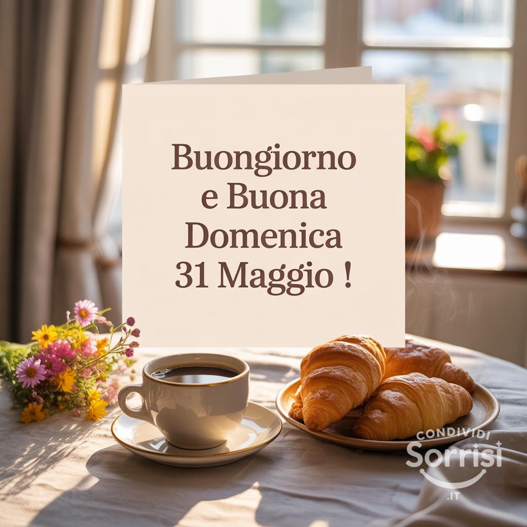 Buongiorno e Buona Domenica 31 Maggio !