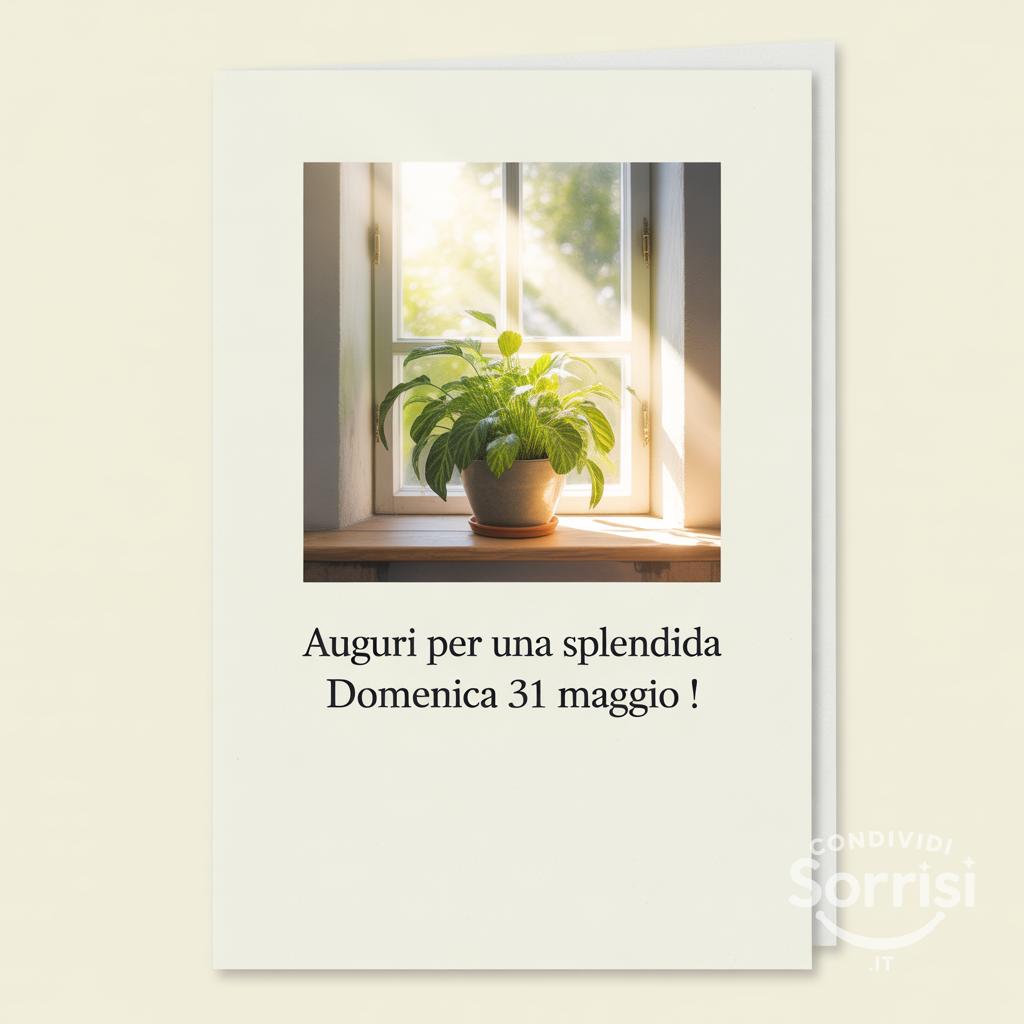 Auguri per una splendida Domenica 31 Maggio !