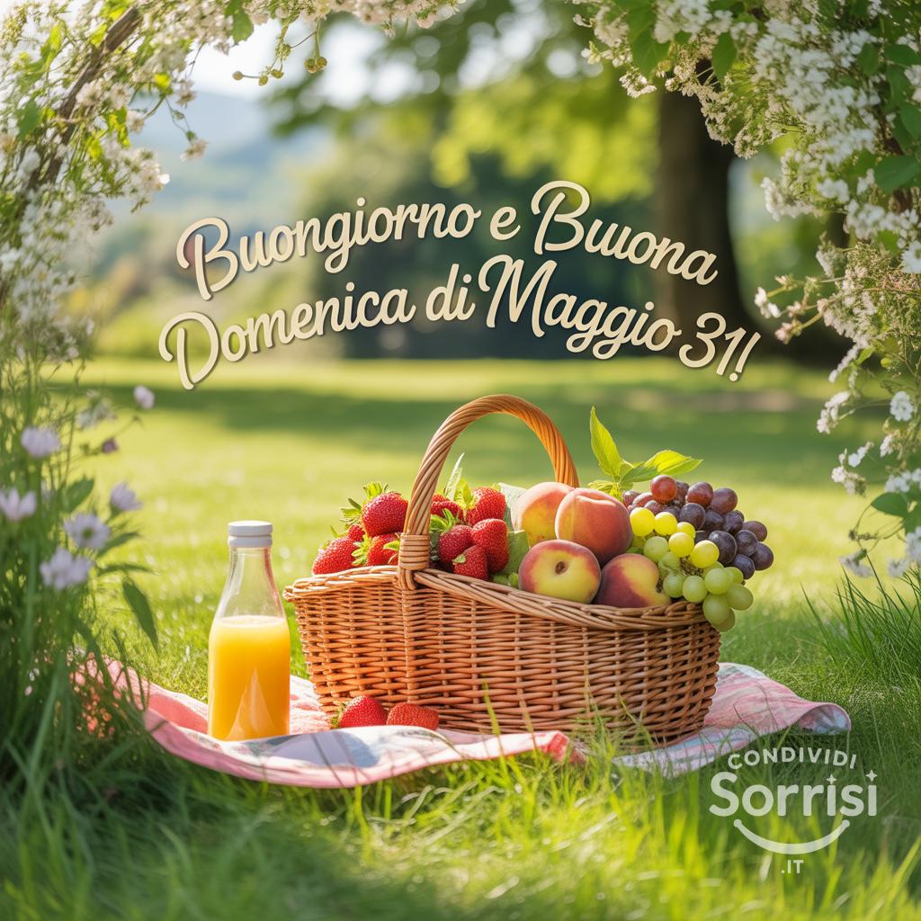 Buongiorno e Buona Domenica di Maggio 31!