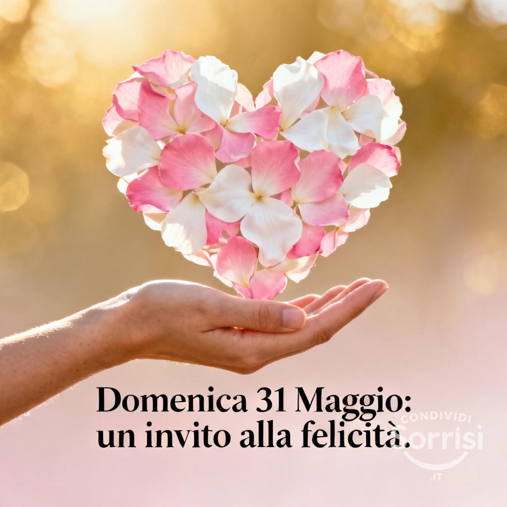 Domenica 31 Maggio: un invito alla felicità.