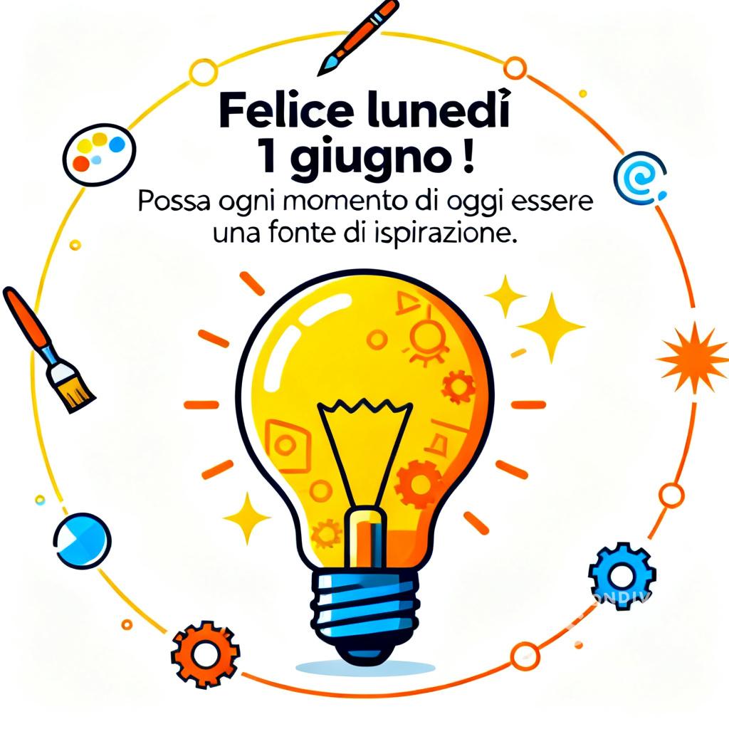 Felice lunedì 1 giugno ! Possa ogni momento di oggi essere una fonte di ispirazione.