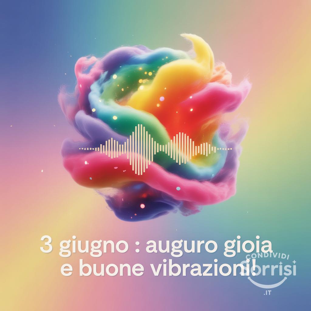 3 Giugno : auguro gioia e buone vibrazioni!