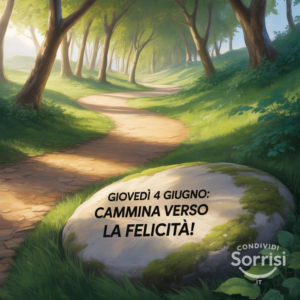 Giovedì 4 Giugno: cammina verso la felicità!