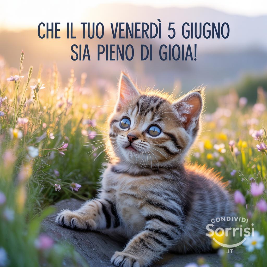 Che il tuo venerdì 5 giugno sia pieno di gioia!