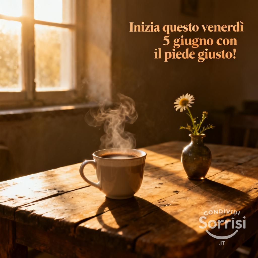 Inizia questo venerdì 5 giugno con il piede giusto!