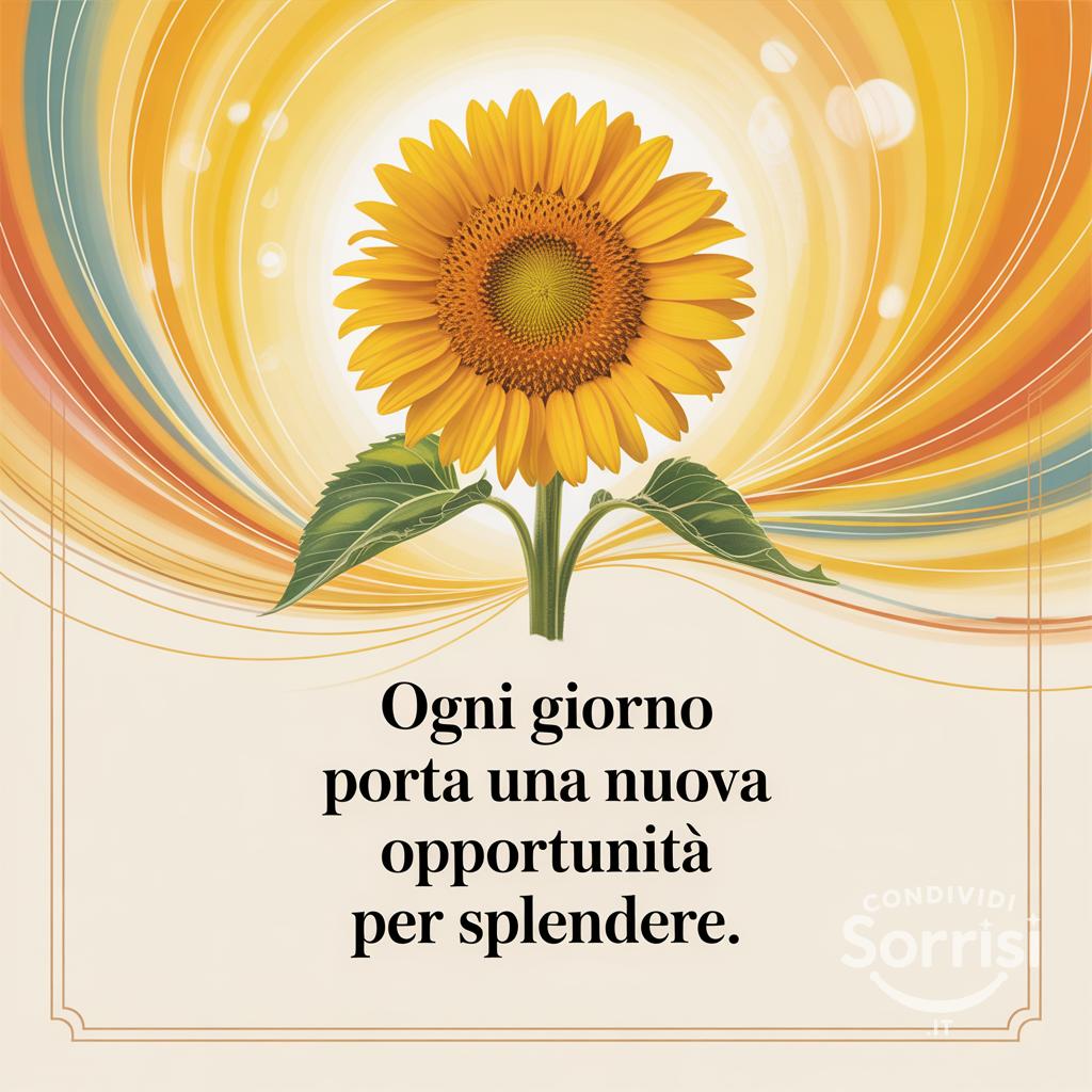 Ogni giorno porta una nuova opportunità per splendere.