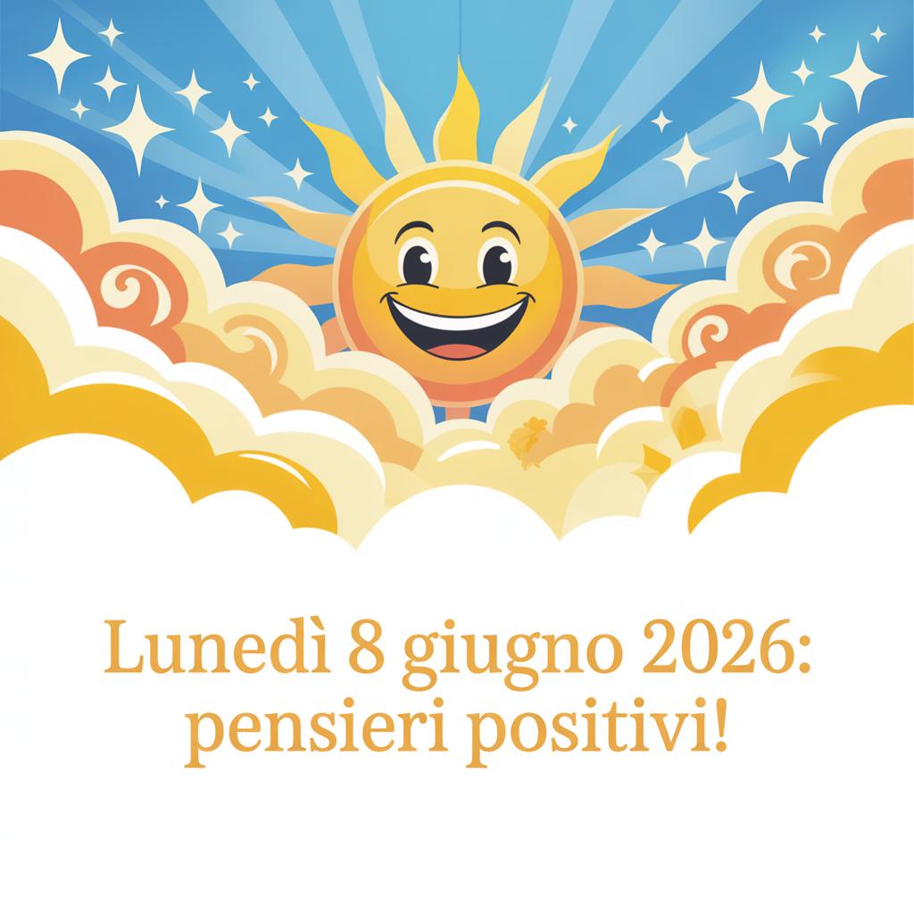 Lunedì 8 Giugno : pensieri positivi!