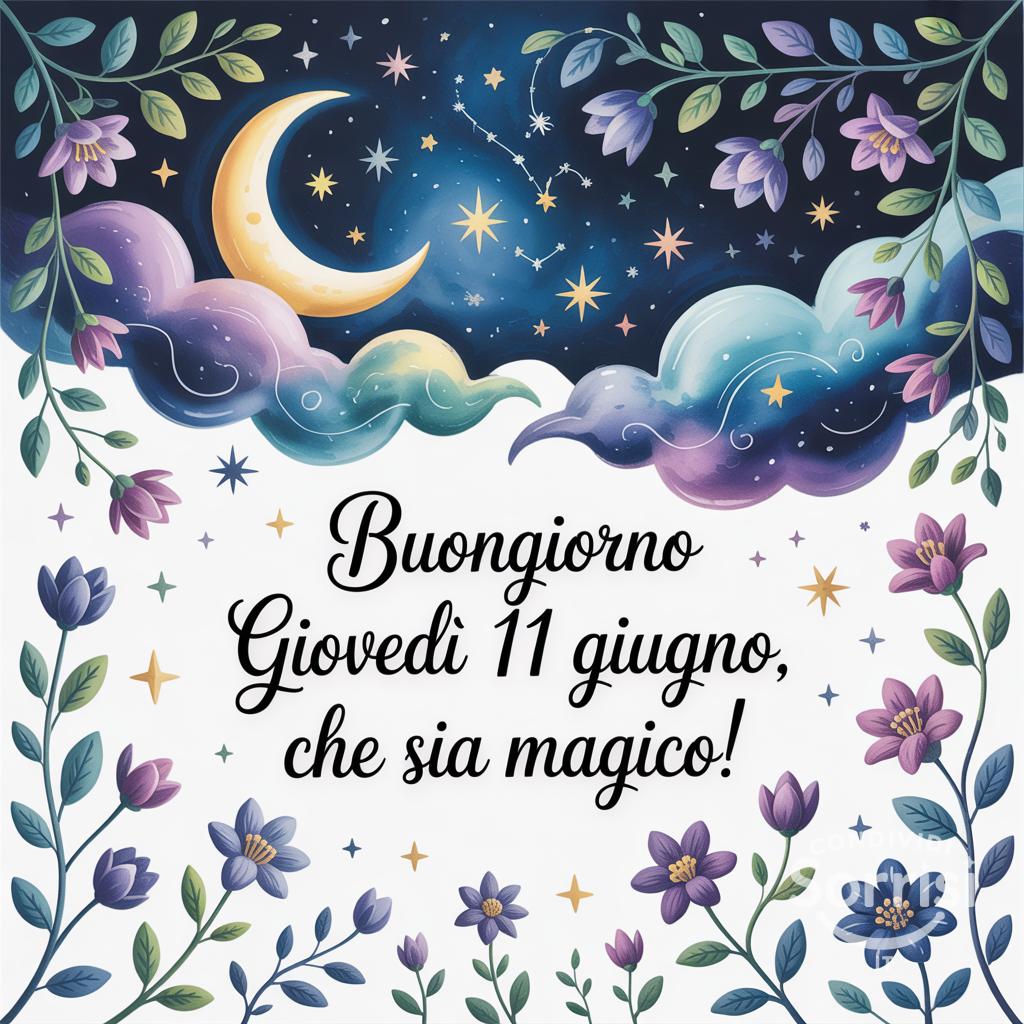 Buongiorno giovedì 11 giugno, che sia magico!