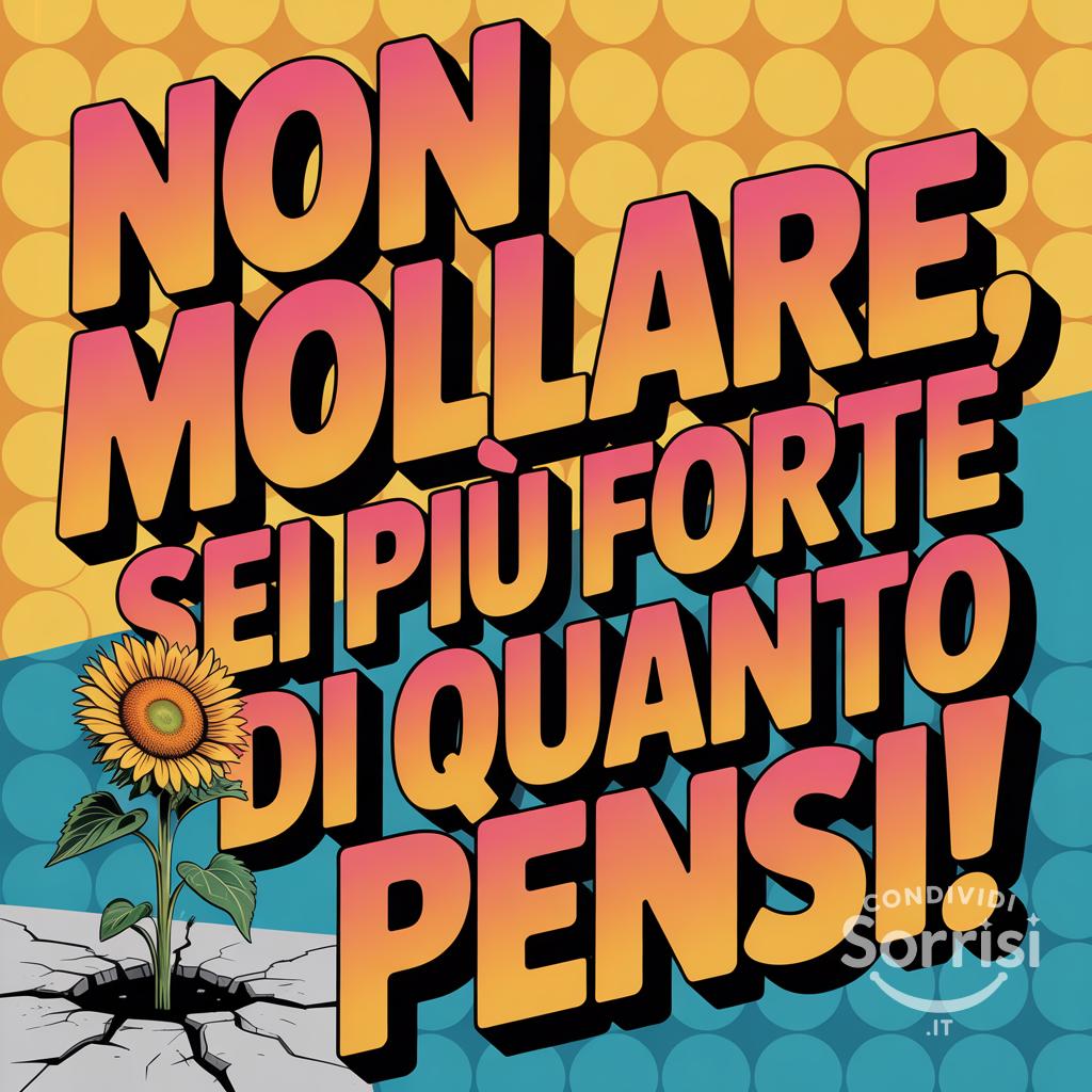 Non mollare, sei più forte di quanto pensi!