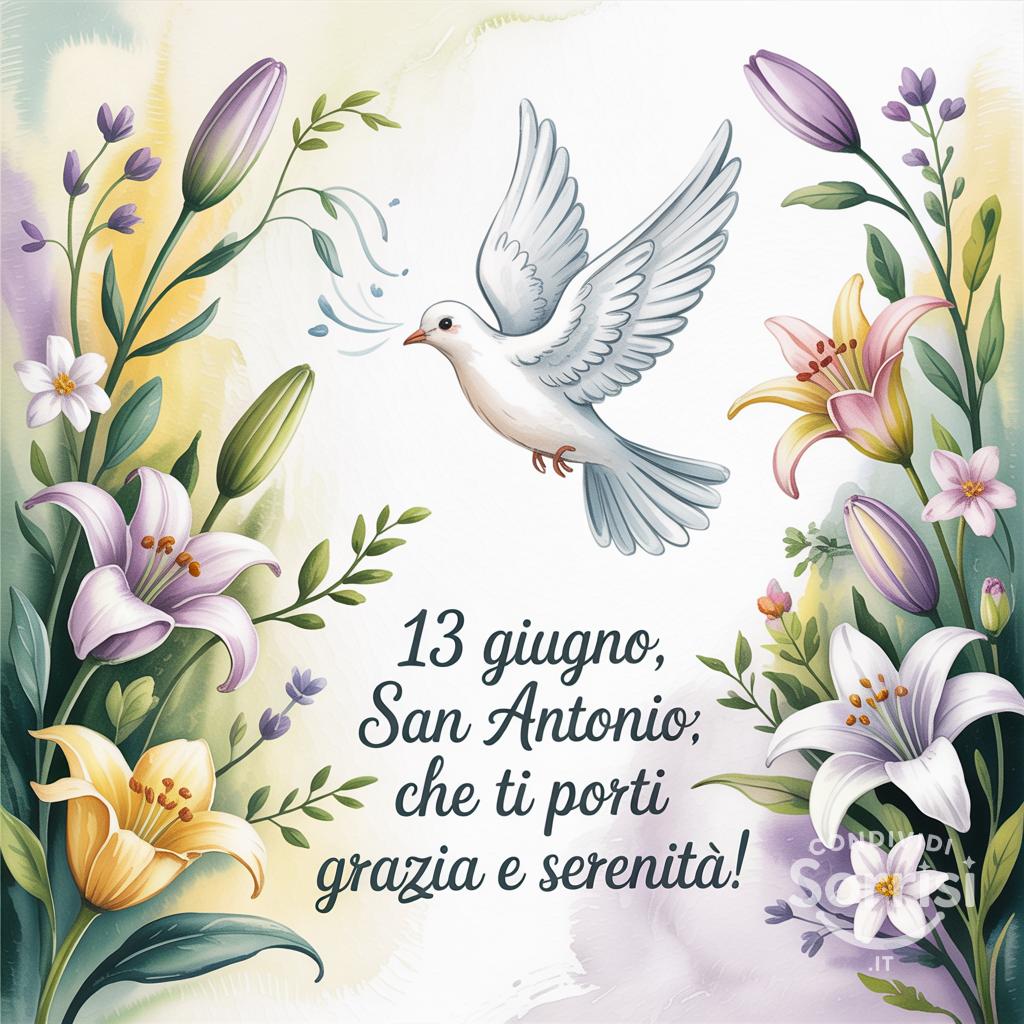13 Giugno, San Antonio: che ti porti grazia e serenità!