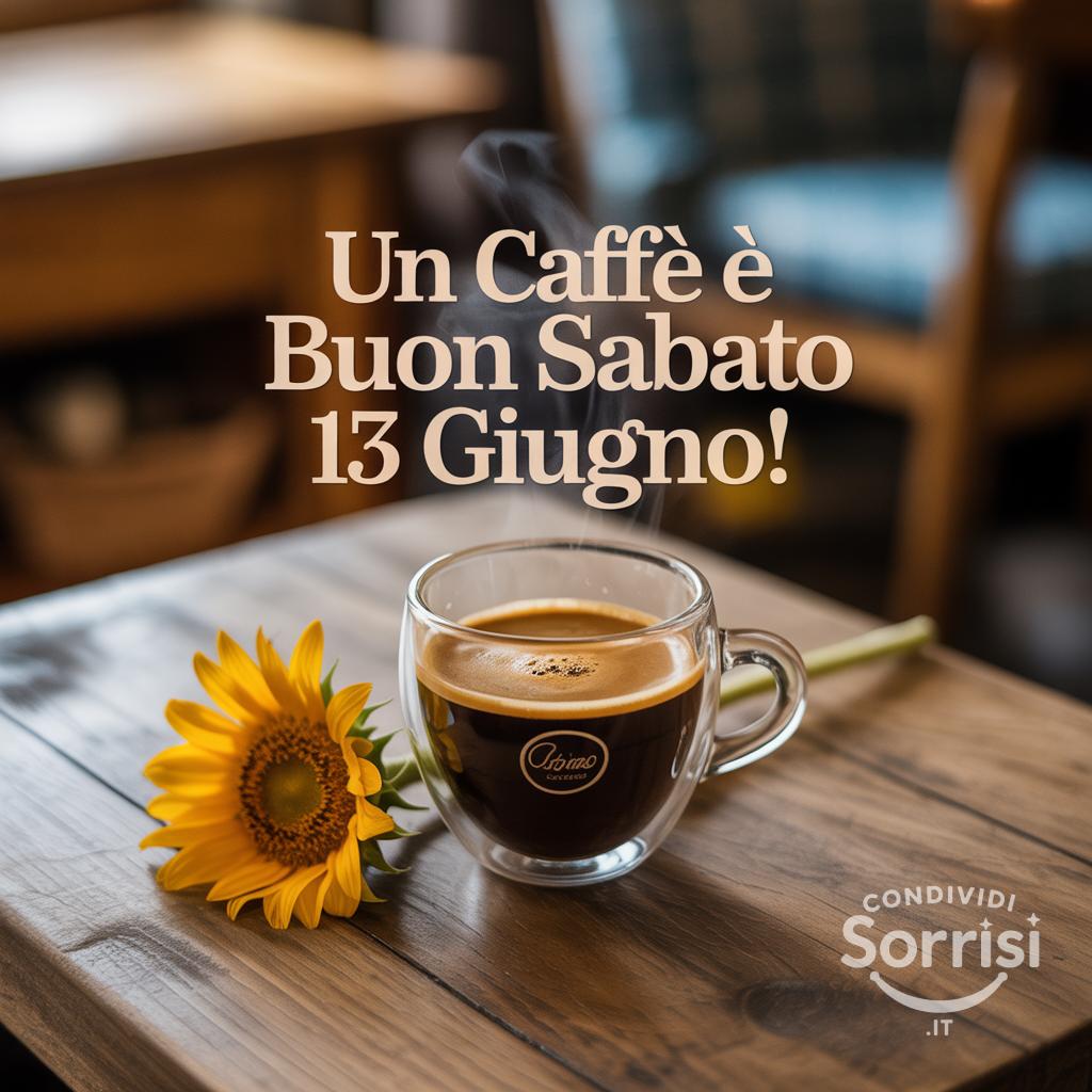 Un caffè e buon sabato 13 Giugno!