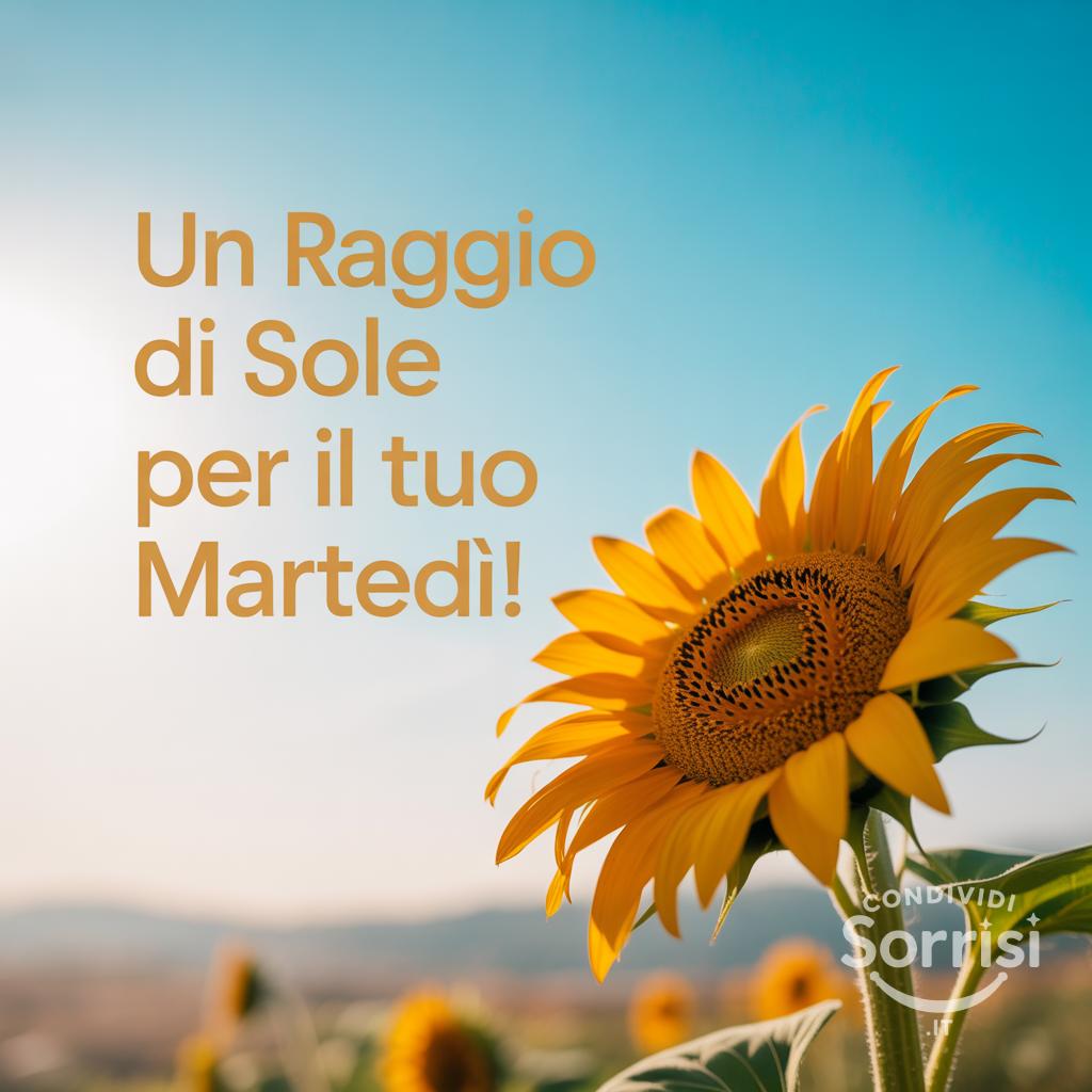 Un raggio di sole per il tuo martedì!