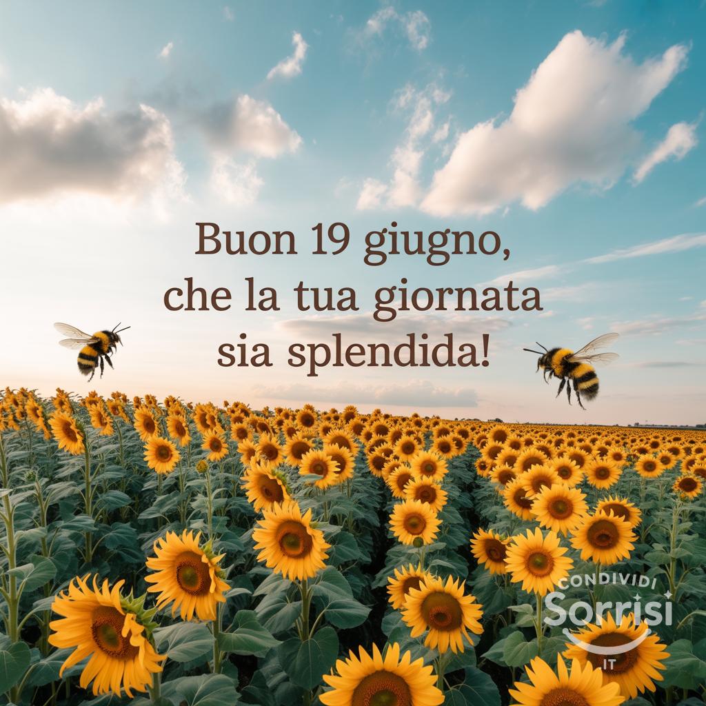 Buon 19 giugno, che la tua giornata sia splendida!