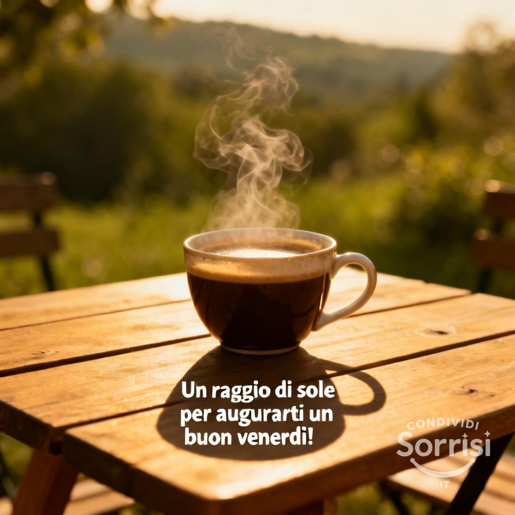 Un raggio di sole per augurarti un buon venerdì!