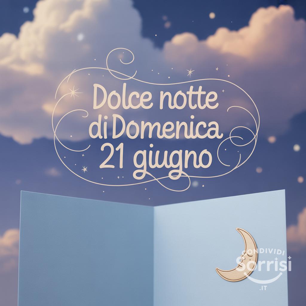 Dolce notte di domenica 21 giugno .