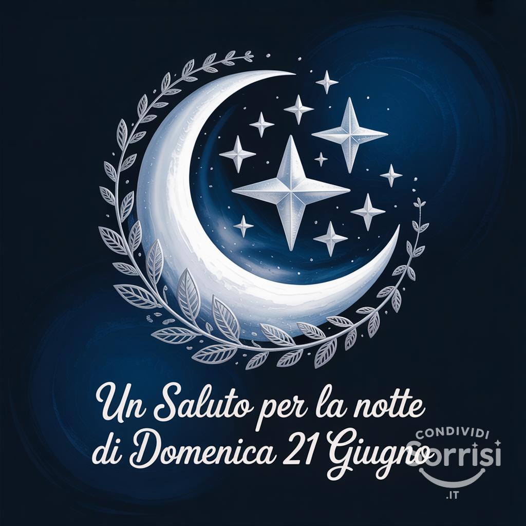 Un saluto per la notte di domenica 21 giugno .