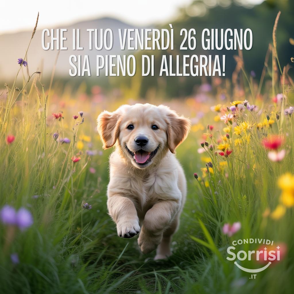 Che il tuo venerdì 26 giugno sia pieno di allegria!