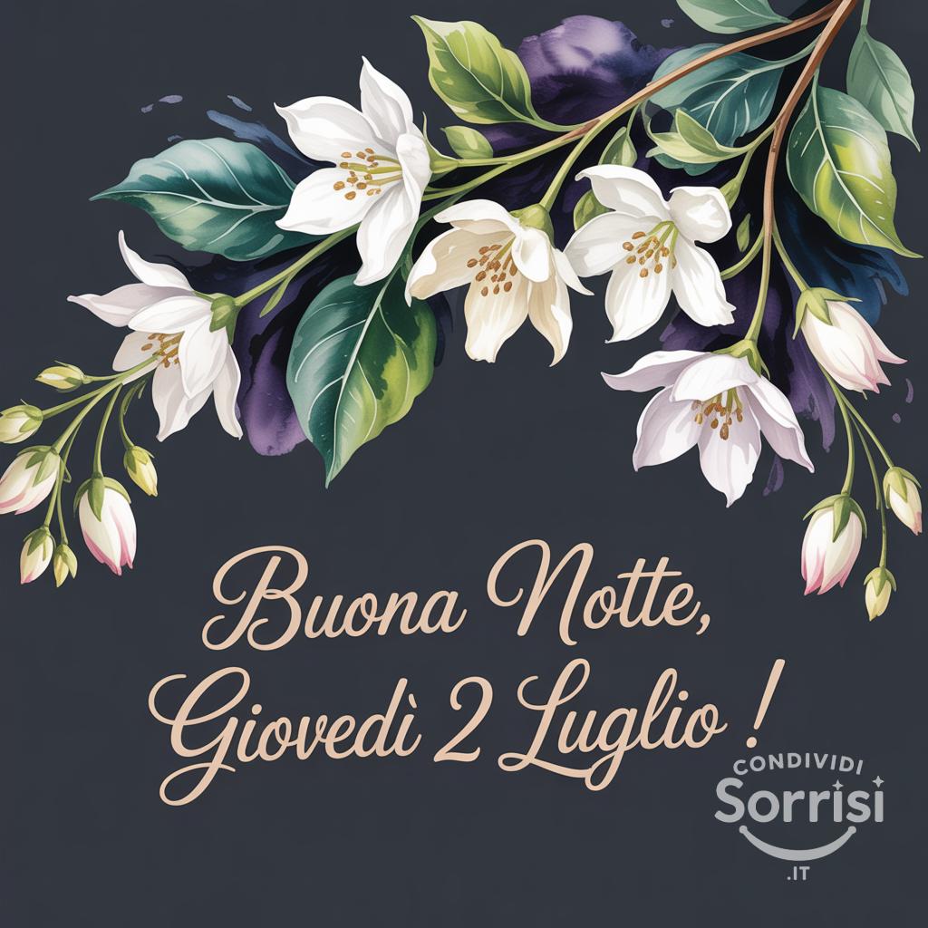 Buona notte, giovedì 2 luglio !