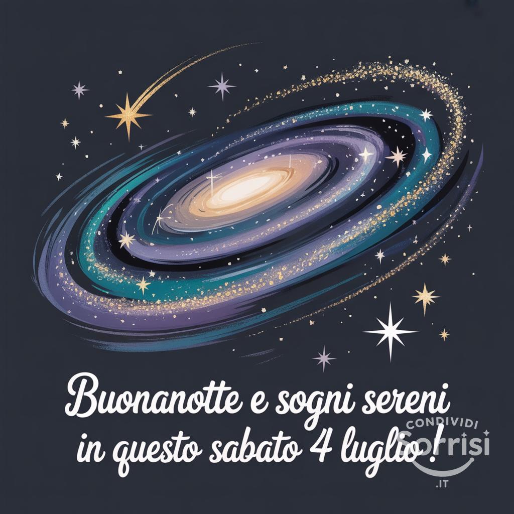 Buonanotte e sogni sereni in questo sabato 4 luglio !