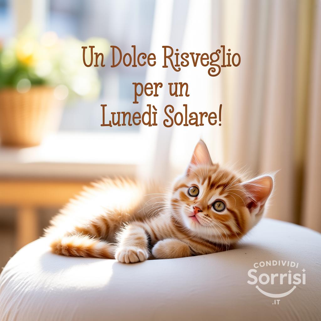 Un dolce risveglio per un lunedì solare!